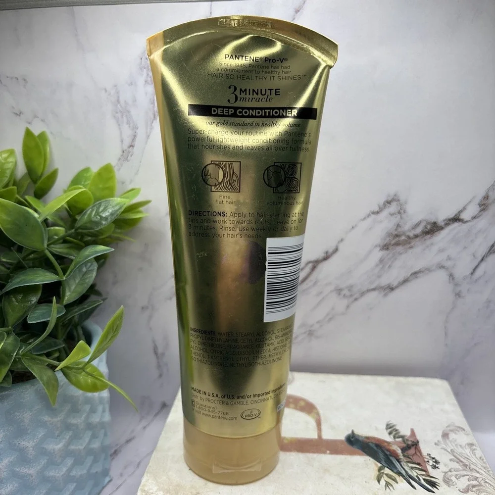 Pantene Pro-V 3 Minute Miracle Sheer Volume Deep Conditioner‎ 6oz 180mL